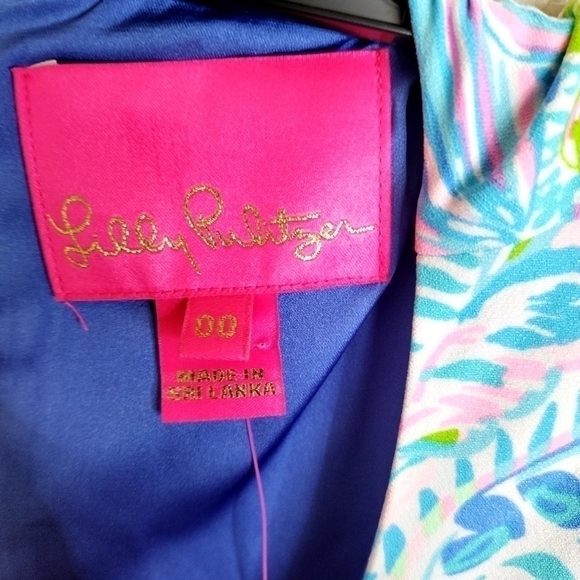 NWT Lilly Pulitzer Masey Romper multi dream team sz 00 - Picture 4 of 10